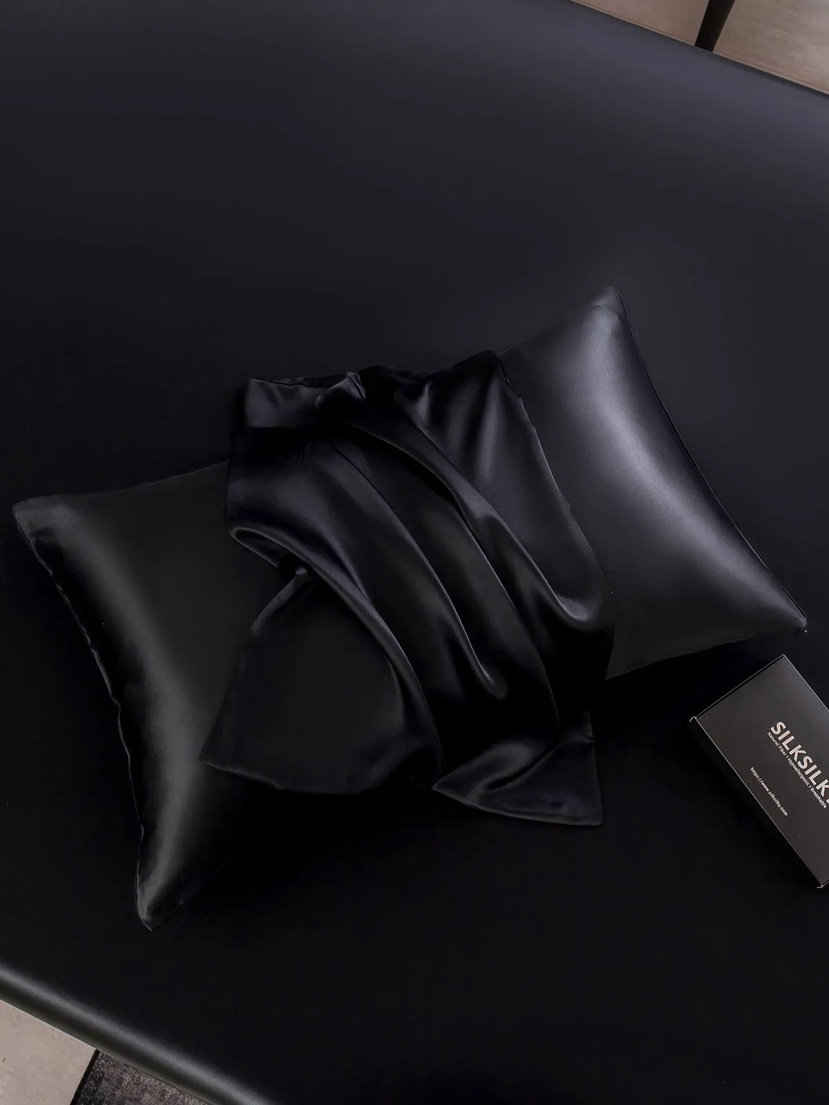 100% Mulberry Silk Pudebetrk med Kuvertlukning