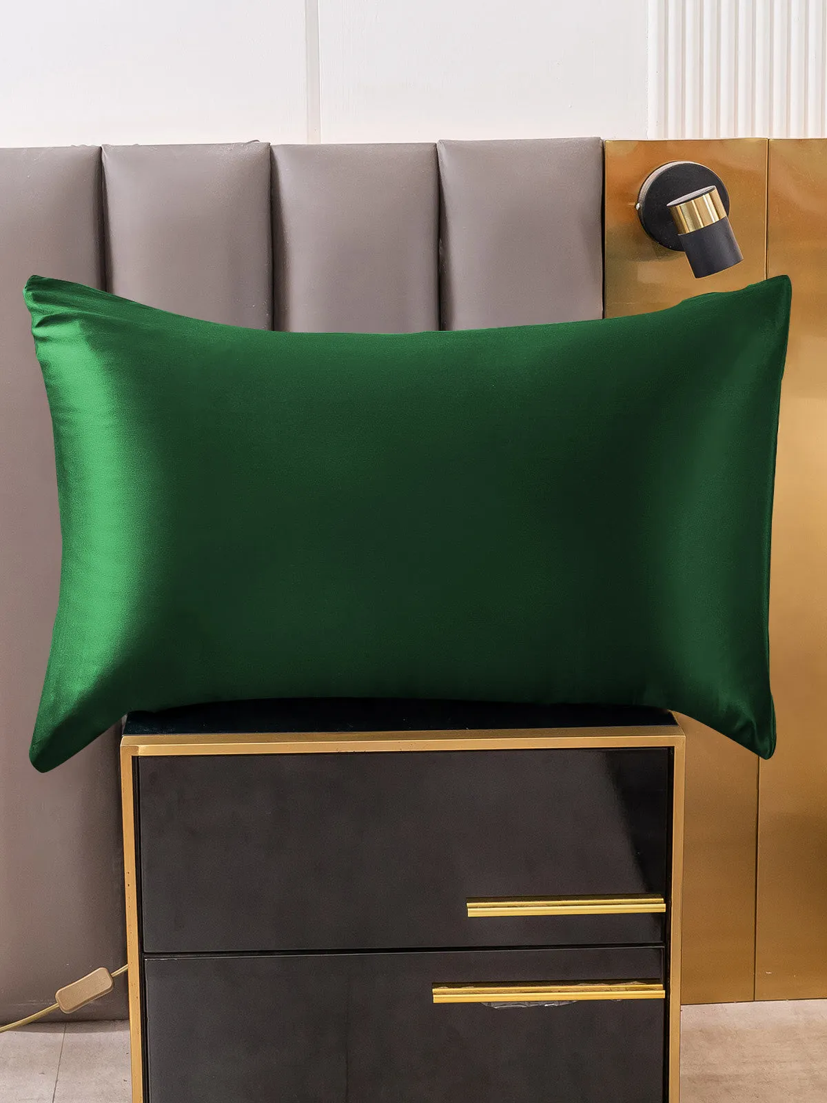 100% Mulberry Silk Pudebetrk med Kuvertlukning