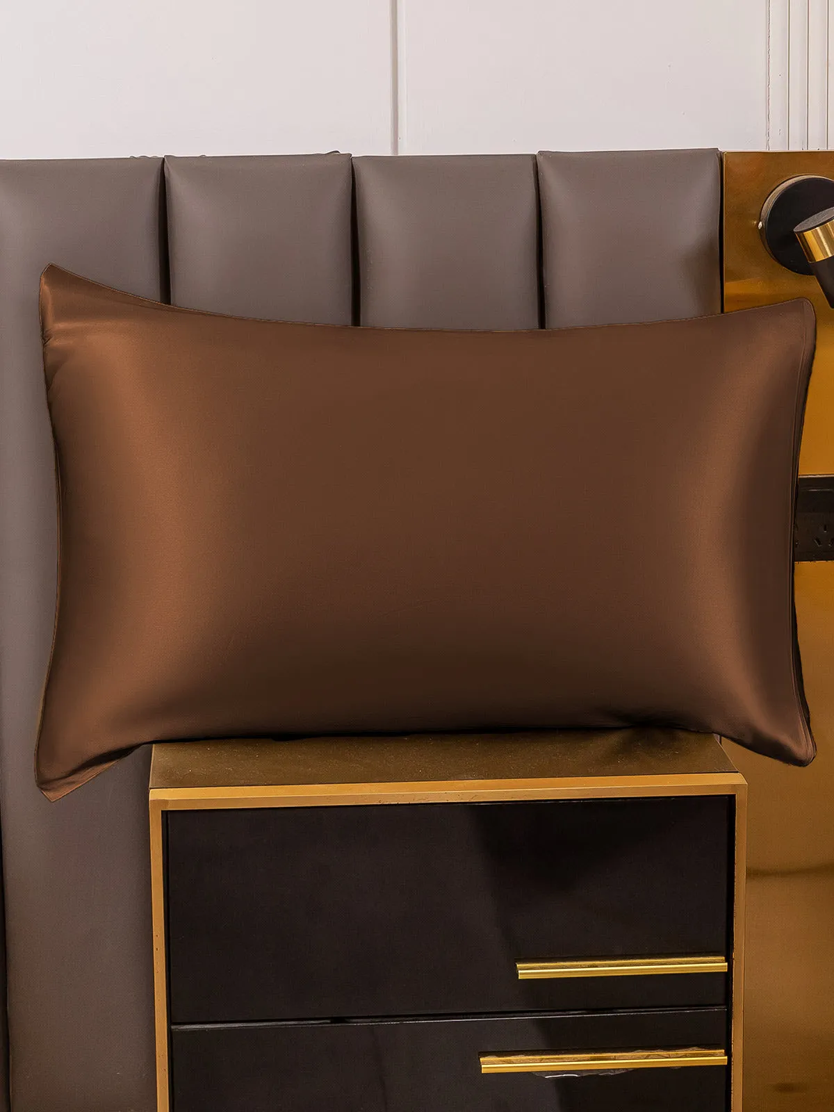 100% Mulberry Silk Pudebetrk med Kuvertlukning