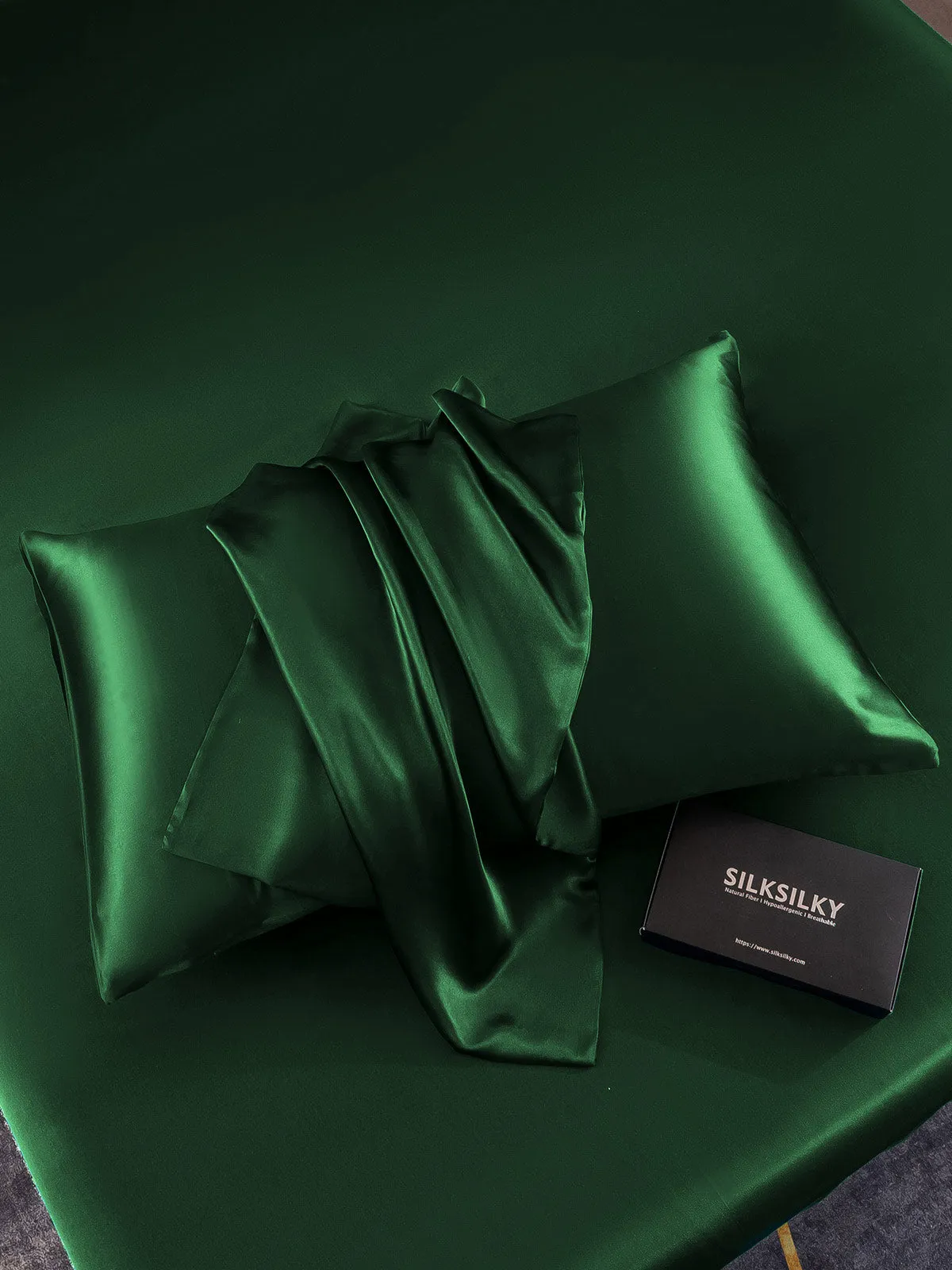 100% Mulberry Silk Pudebetrk med Kuvertlukning