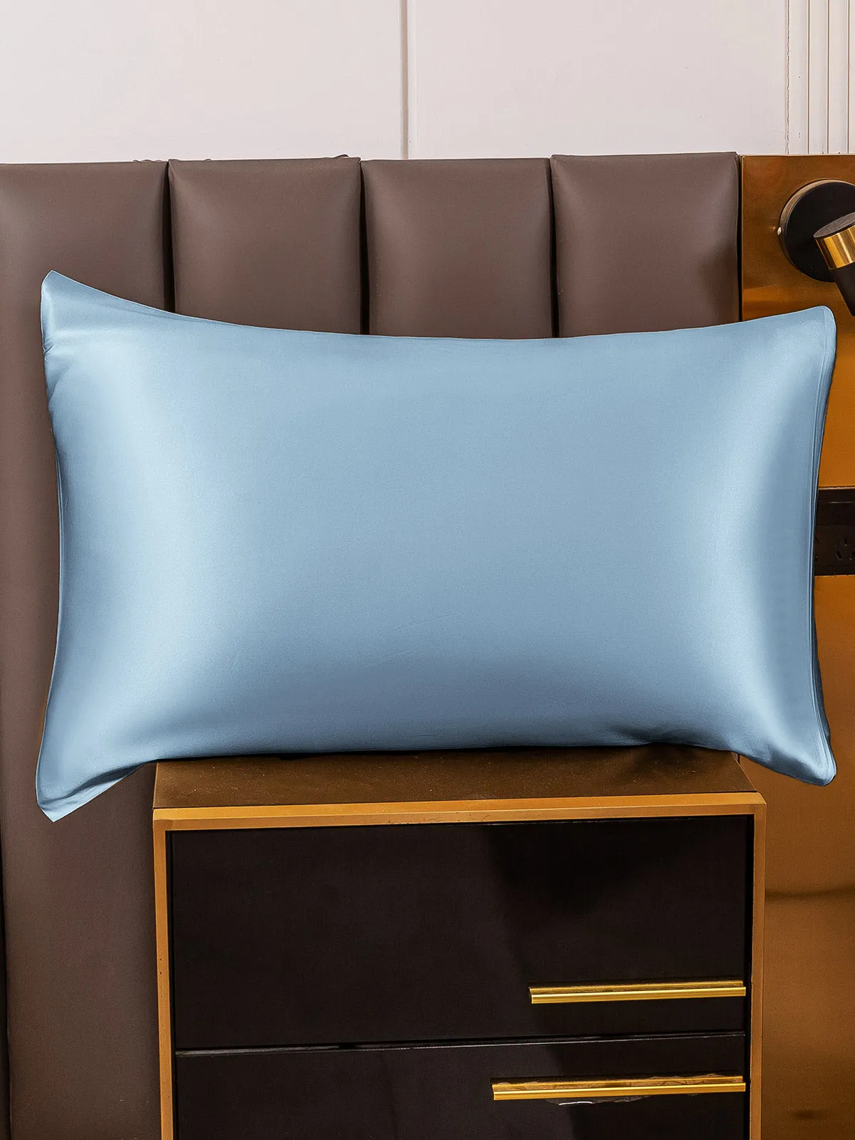 100% Mulberry Silk Pudebetrk med Kuvertlukning
