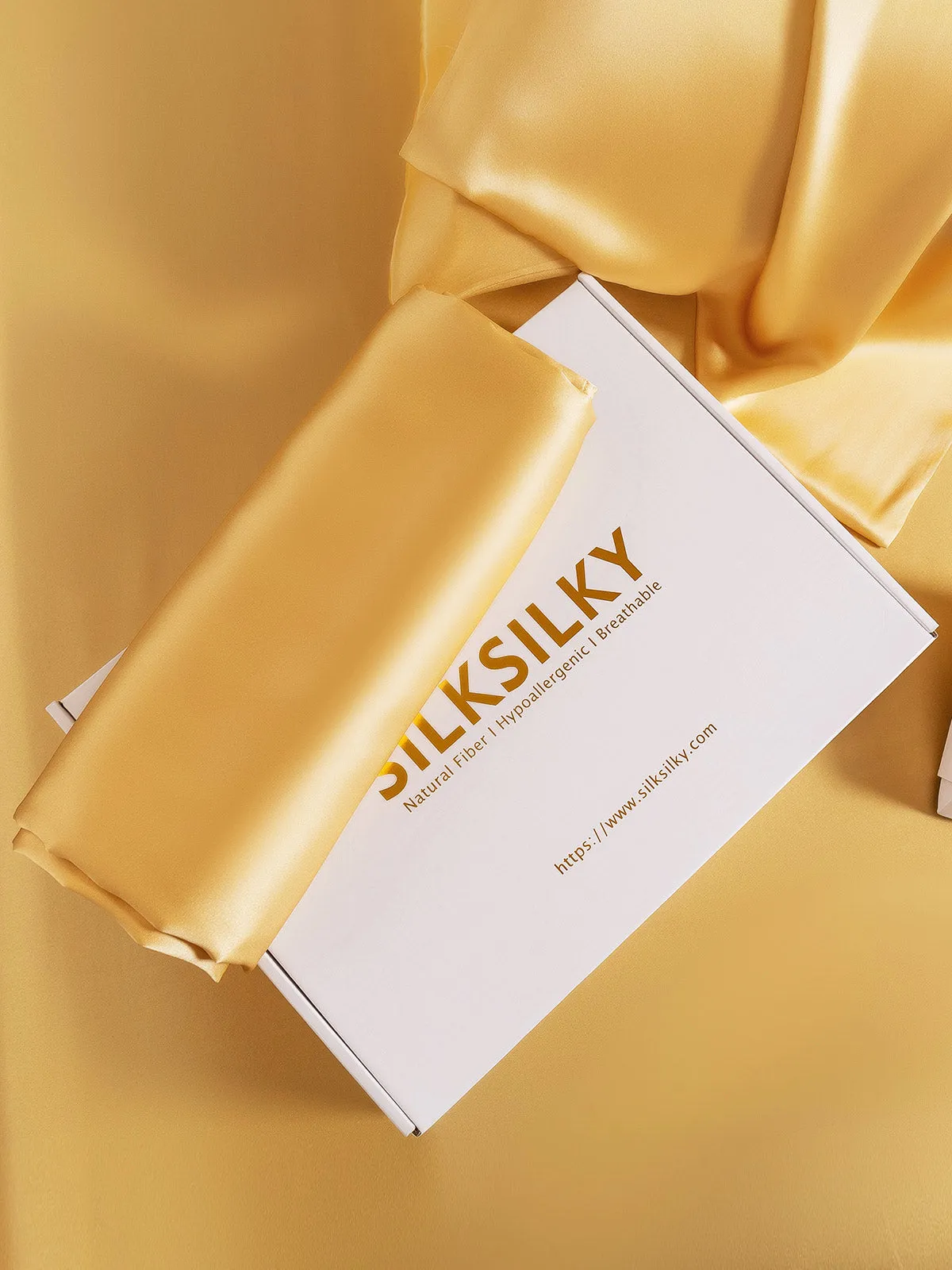 100% Mulberry Silk Pudebetrk - Skjult Lynls
