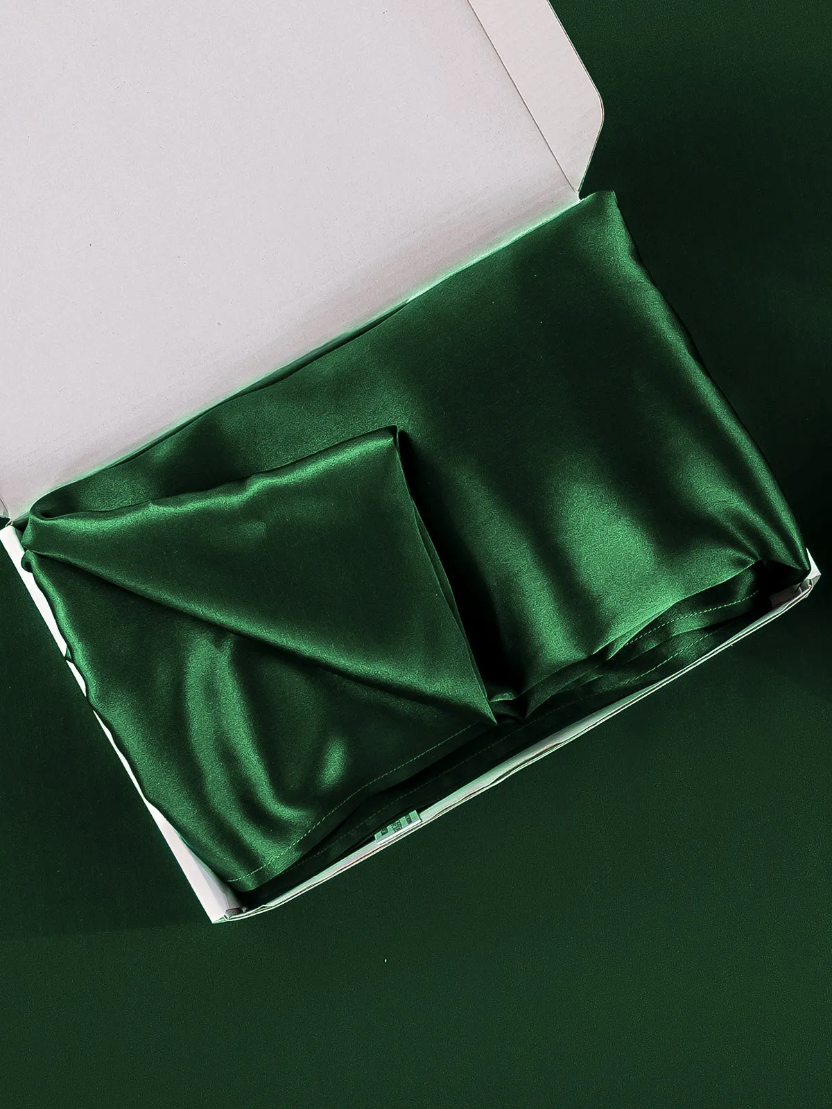 100% Mulberry Silk Pudebetrk - Skjult Lynls