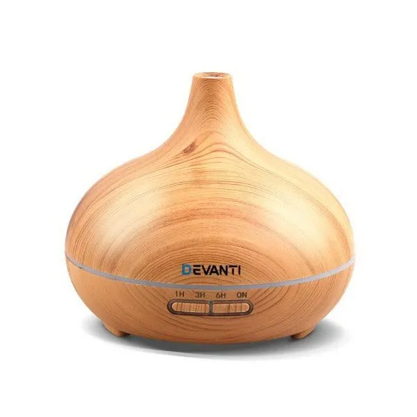 4 in 1 Aroma Diffuser - Aromatherapy Humidifier Purifier - Light Wood