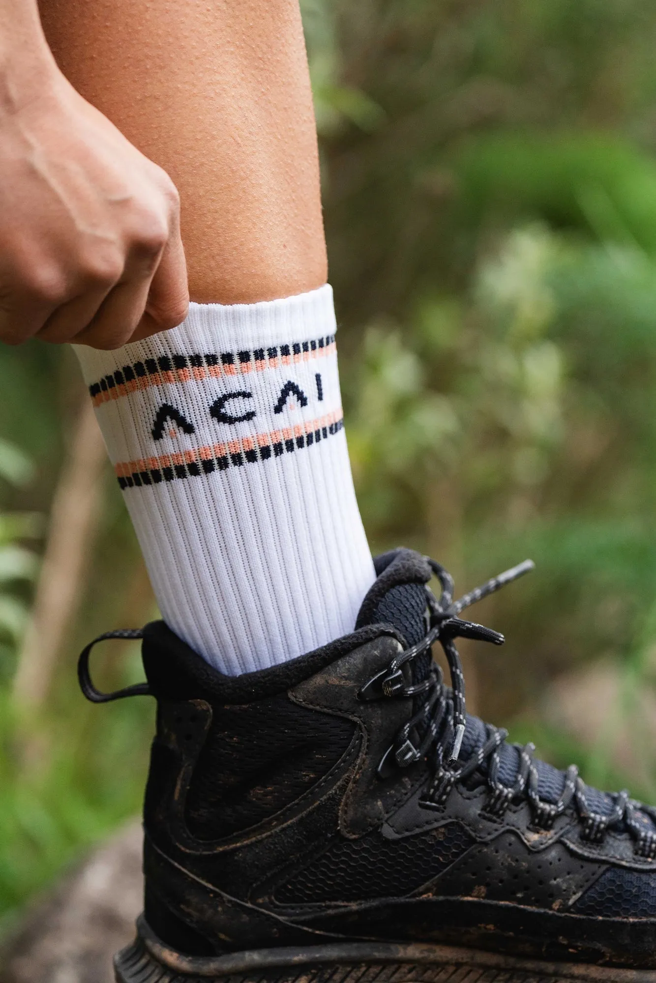 Active Stripe Socks - 2PK Deep Navy / Deep Sage