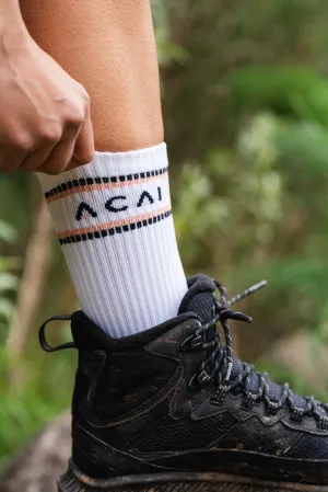 Active Stripe Socks - 2PK Deep Navy / Deep Sage