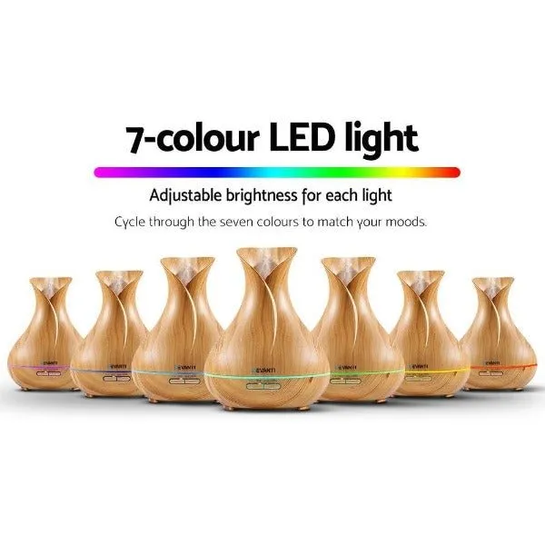 Aromatherapy Aroma Humidifier Essential Oil Diffuser  - Light Wood