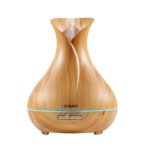 Aromatherapy Aroma Humidifier Essential Oil Diffuser  - Light Wood