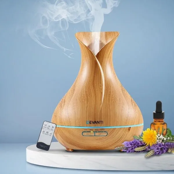 Aromatherapy Aroma Humidifier Essential Oil Diffuser  - Light Wood
