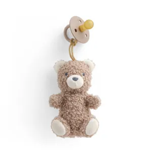 Bitzy Pal Natural Rubber Pacifier   Plush: Bear
