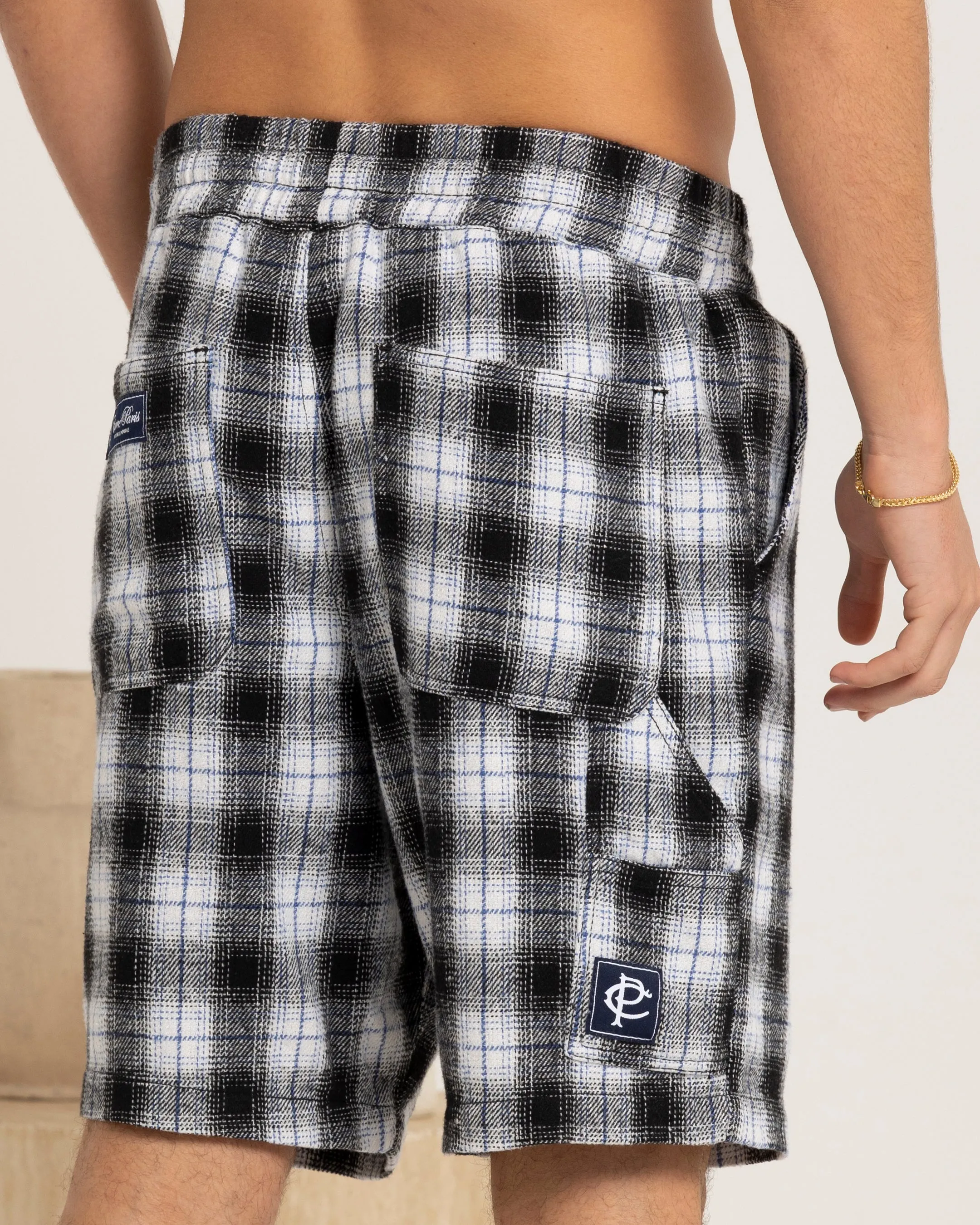 Carre Daily Shorts Black Plaid