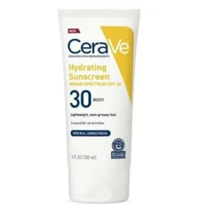 Cerave Hydrating Mineral Sunscreen SPF 30 Body Lotion 150Ml
