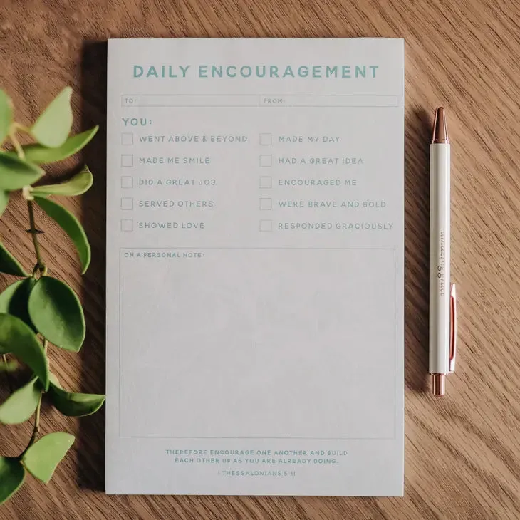 Daily Encouragement Notepad