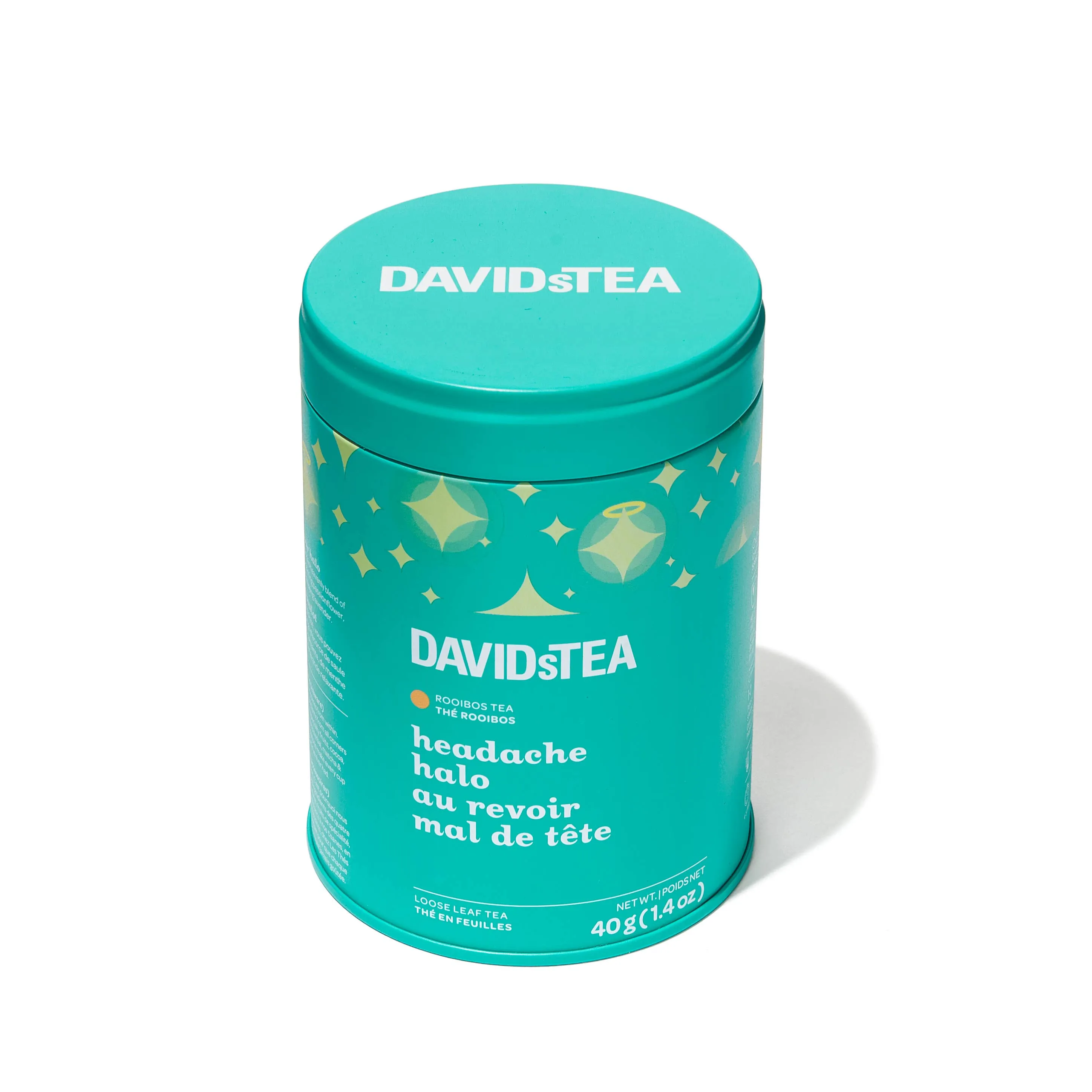 David's Tea Loose Leaf Tea Tin || Headache Halo