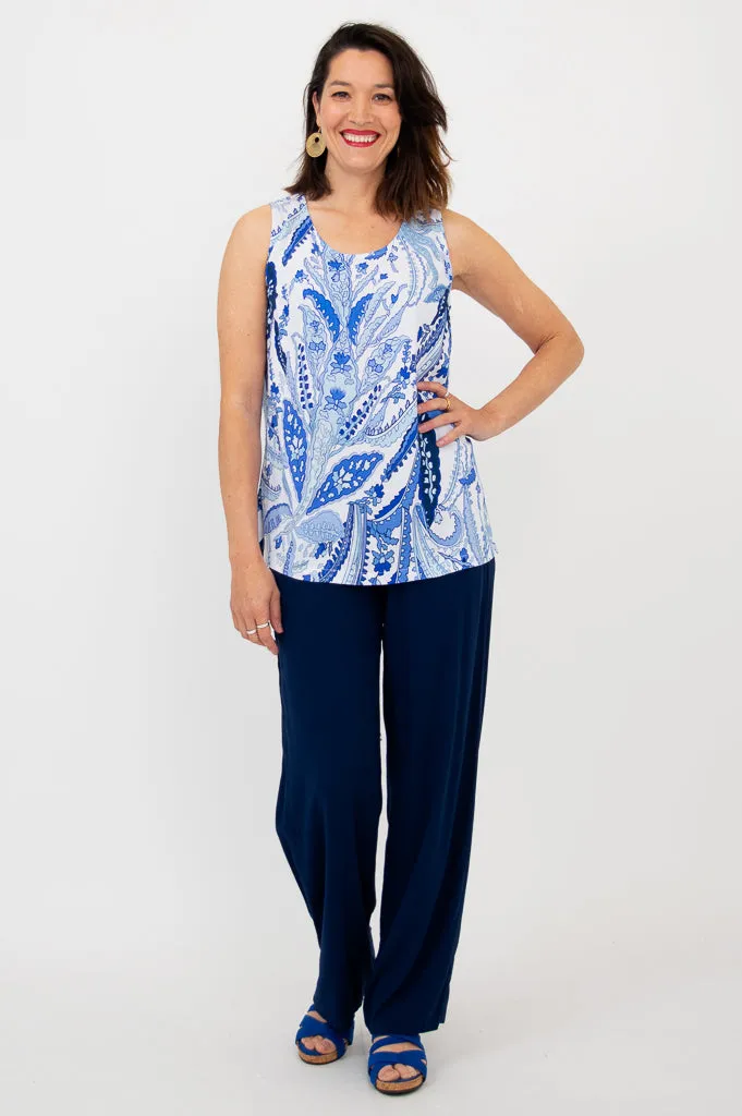 Dena Tank, Radiant, Linen Bamboo
