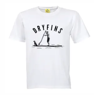 DryFins Adult Paddle Boarder T-Shirt White
