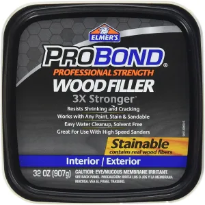 Elmer's P9892 Probond Wood Filler Stainable, 1 Quarts