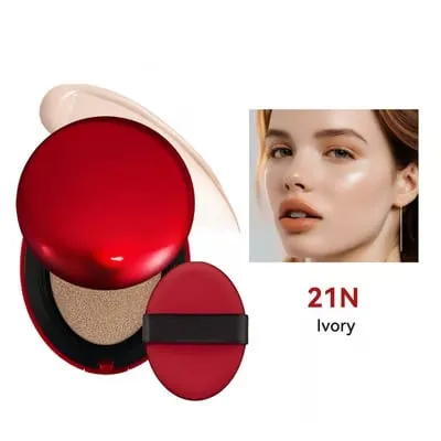 High-Coverage Hydrating Long-Lasting Red Cushion Foundation