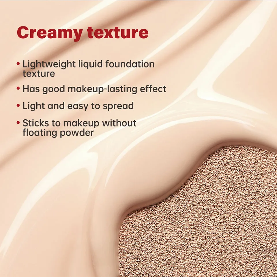 High-Coverage Hydrating Long-Lasting Red Cushion Foundation