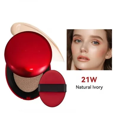 High-Coverage Hydrating Long-Lasting Red Cushion Foundation
