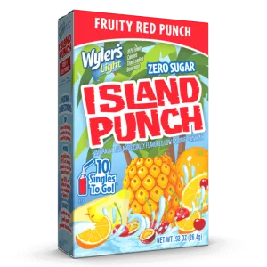 Island Punch Fruity Red Punch Zero-Sugar Singles To Go Drink Mix