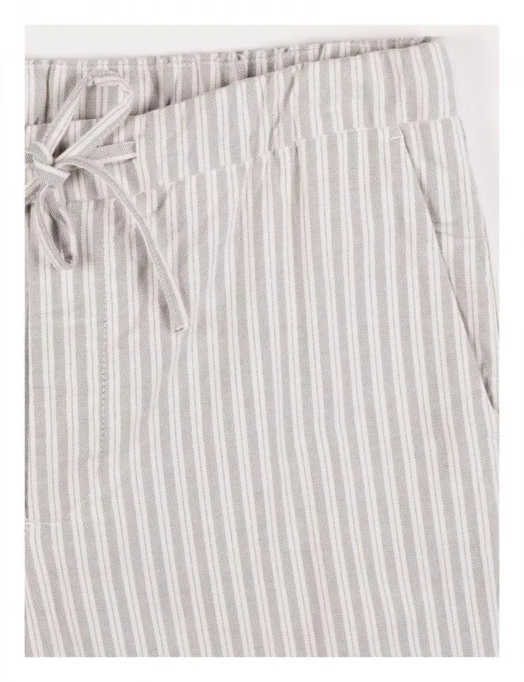 Joey Pant (Grey   White Stripe)