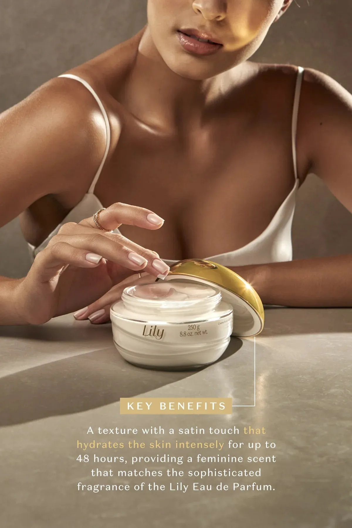 O Boticario Lily  Essence Women's Body Cream Moisturizer