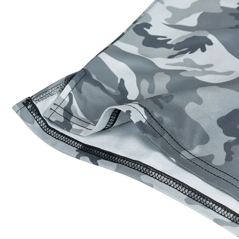 OVER SIZE CAMO POLO SHIRT-5XL