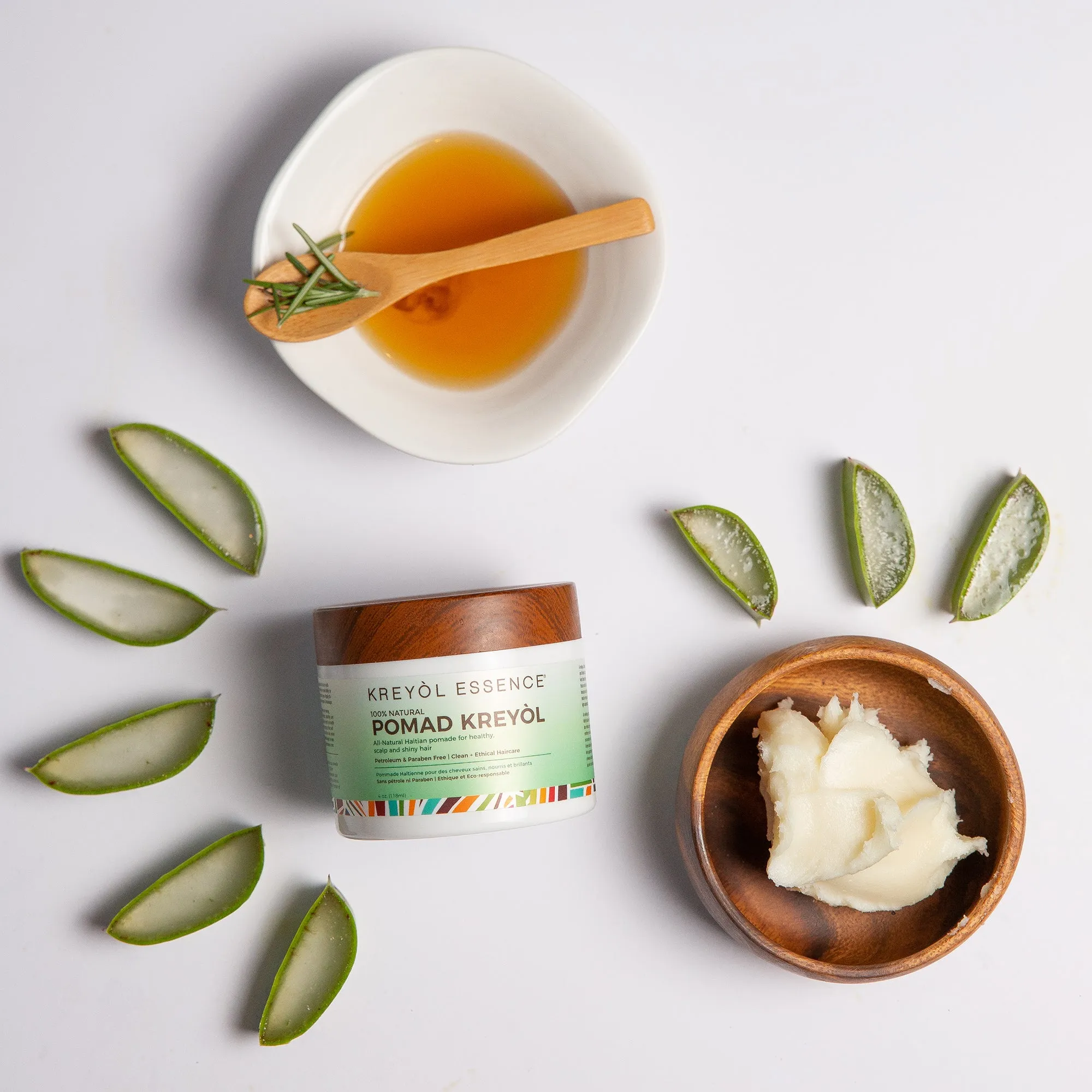 Pomad Kreyòl: Natural Scalp Balm Treatment (4oz)