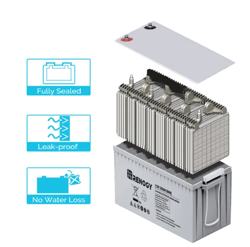 Renogy Deep Cycle AGM Battery 12 Volt 200Ah | RNG-BATT-AGM12-200