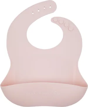 Silicone Baby Bib (Baby Pink)