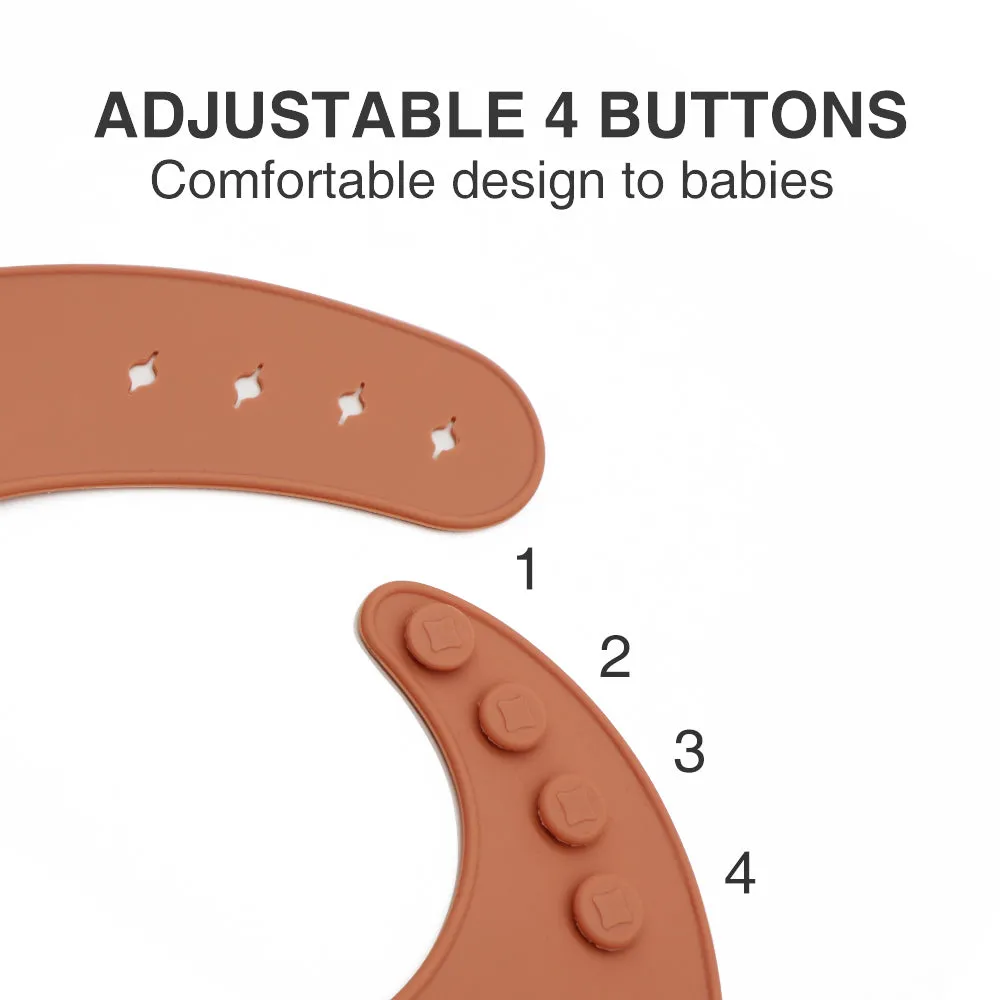 Silicone Baby Bib (Baby Pink)